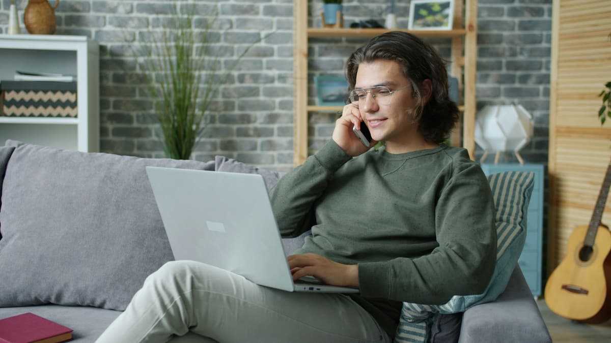 Trabajando desde casa con libertad